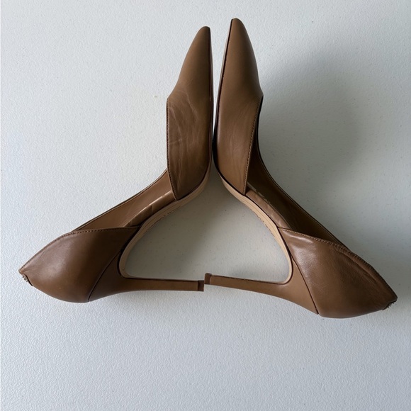 Sam Edelman Hensen Nude 4” Heel Size 9.5 Pointed Toe Leather Career Cocktail - Picture 6 of 12